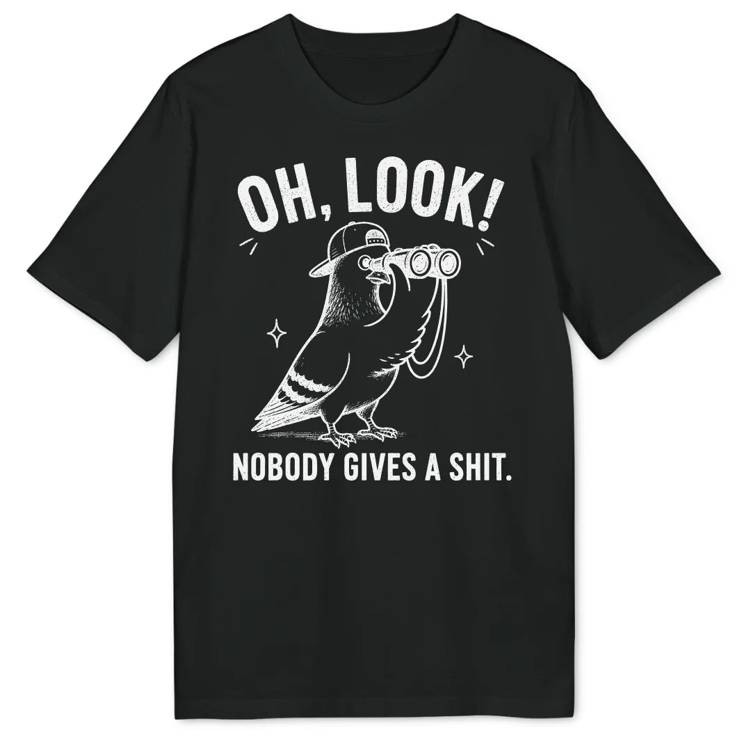 Oh Look Pigeon - Black
