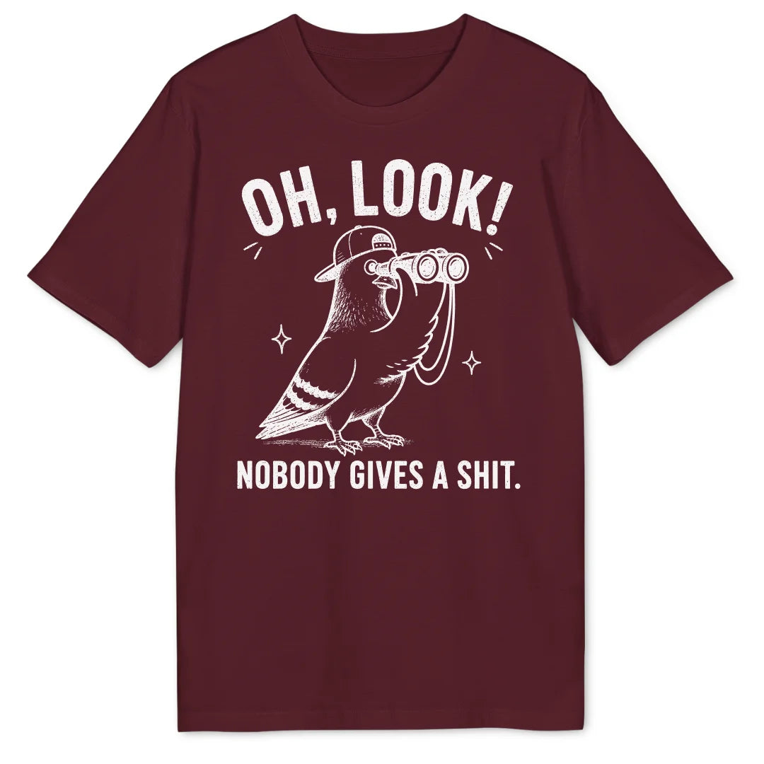 Oh Look Pigeon - Burgundy