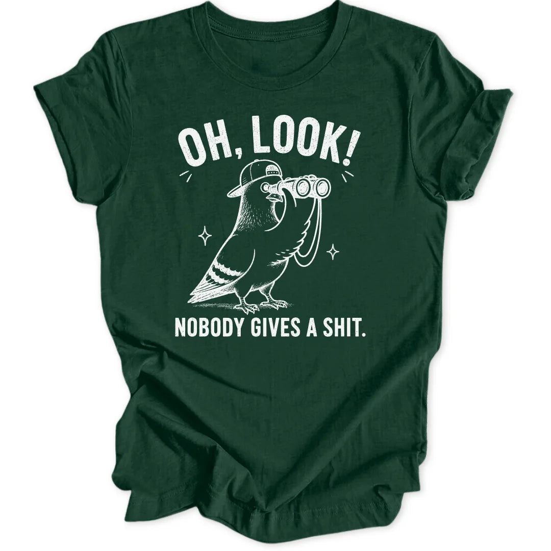 Oh Look Pigeon - Forest Green