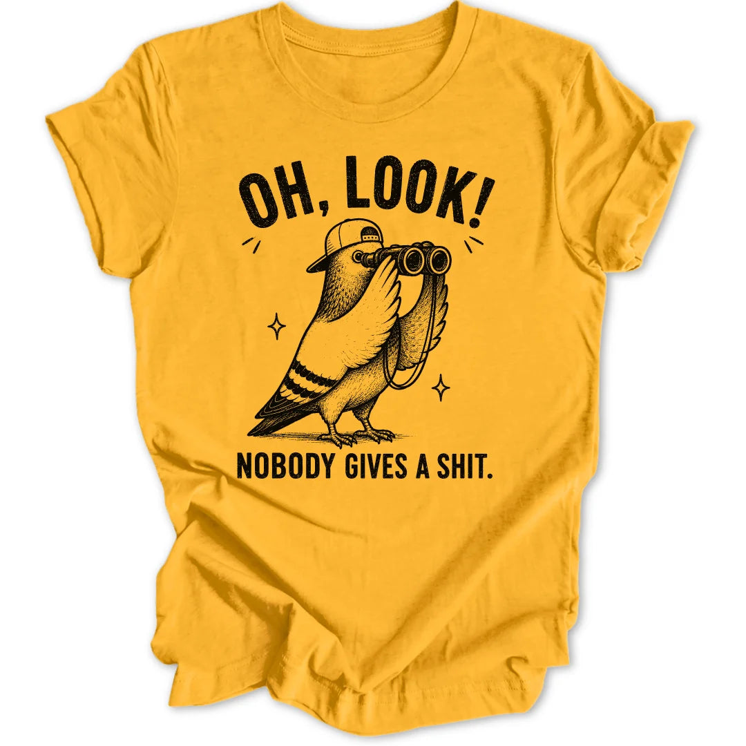 Oh Look Pigeon - Gold