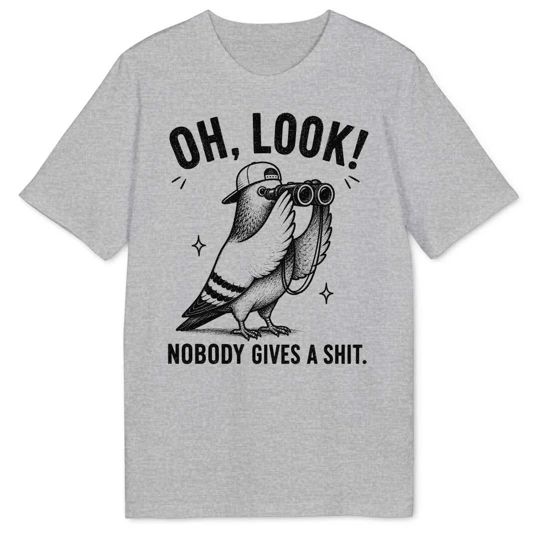 Oh Look Pigeon - Heather Grey
