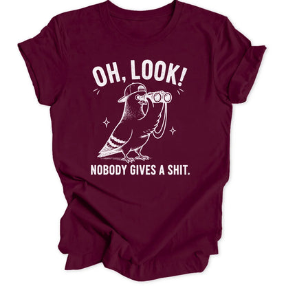 Oh Look Pigeon - Maroon