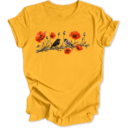 Poppy Birds - Gold