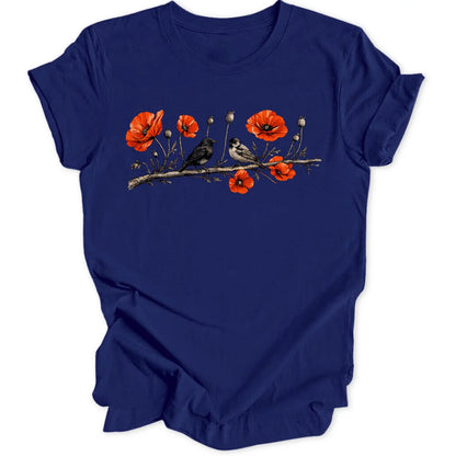 Poppy Birds - Navy