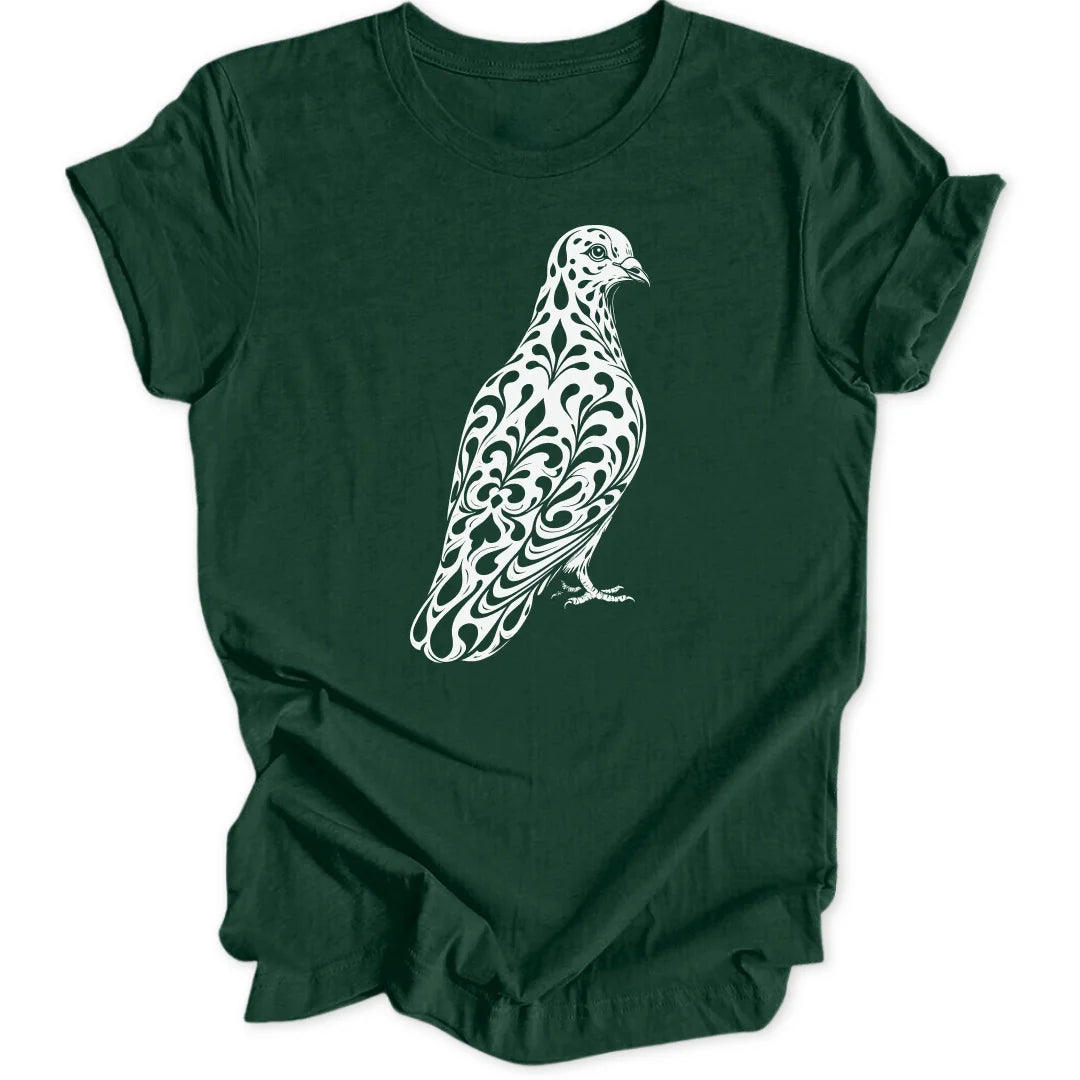 Tribal Pigeon - Forest Green