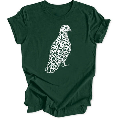 Tribal Pigeon - Forest Green
