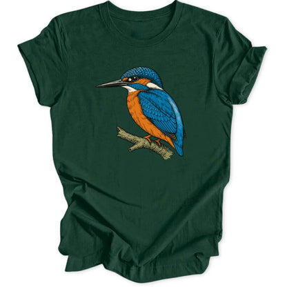 Cute Kingfisher - Forest Green