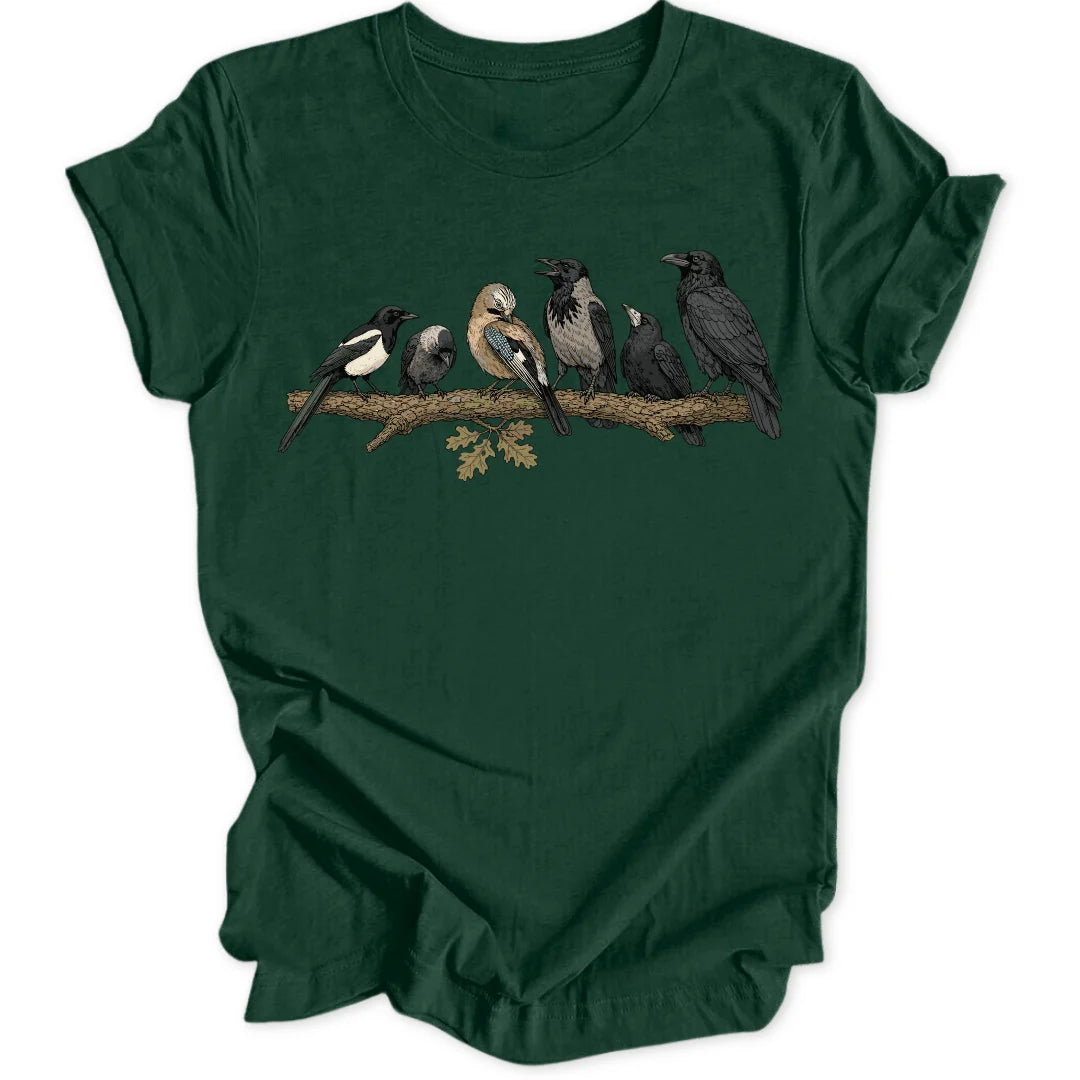 Branch Birds - Forest Green