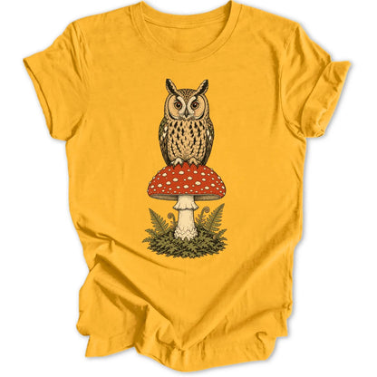 Owl on a Shroom - Gold