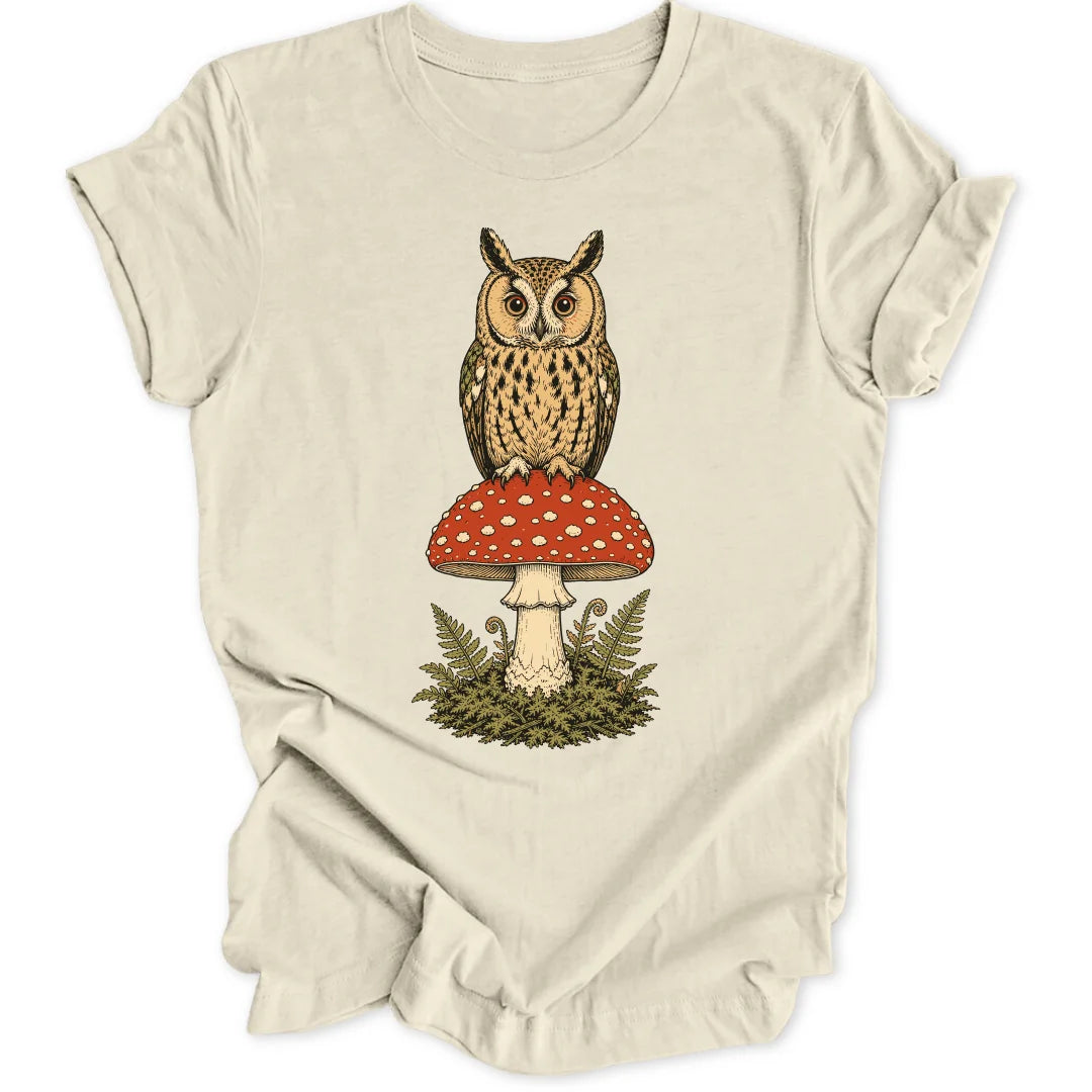 Owl on a Shroom - Natural