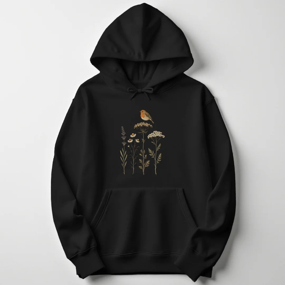 Wildflower Robin - Black