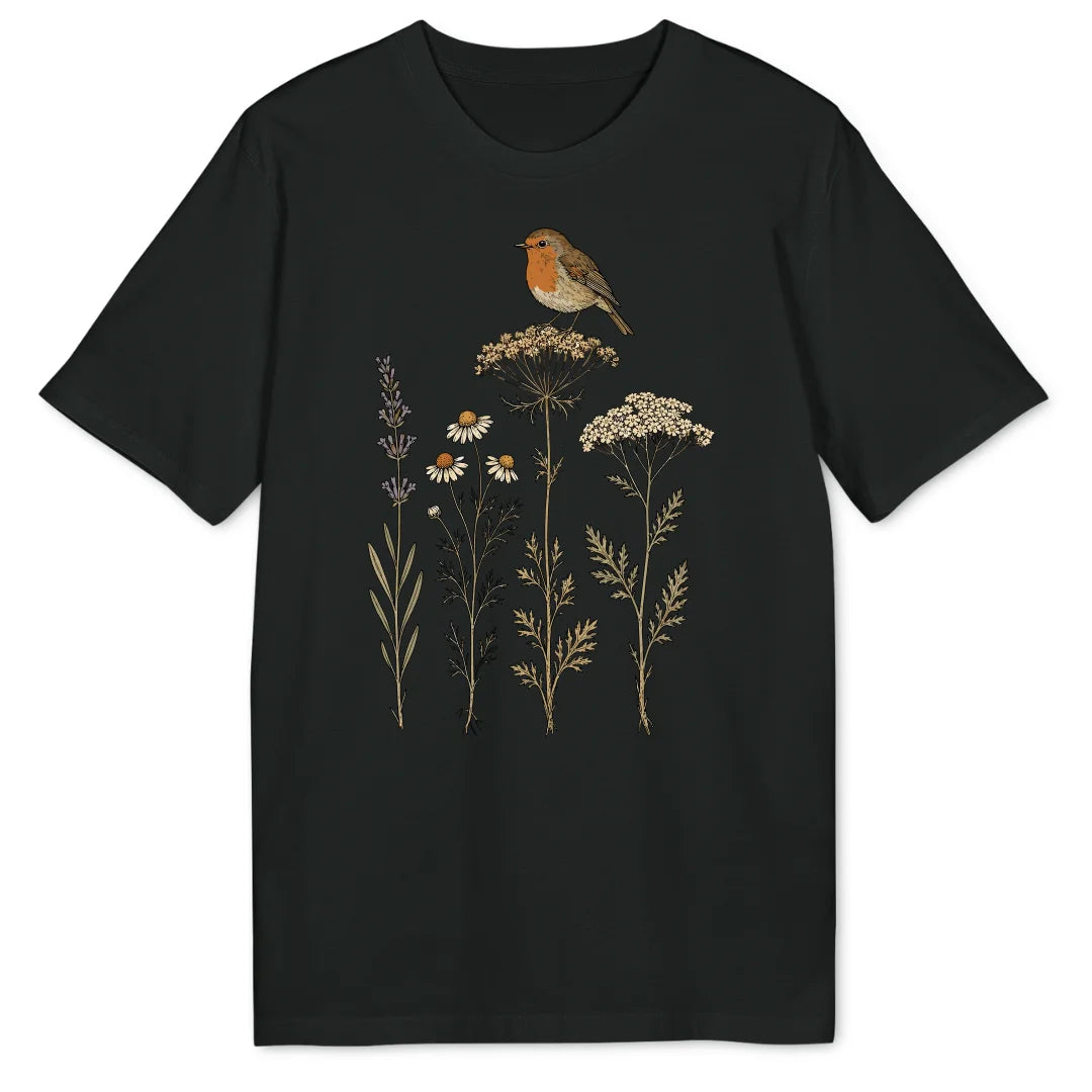Wildflower Robin - Black