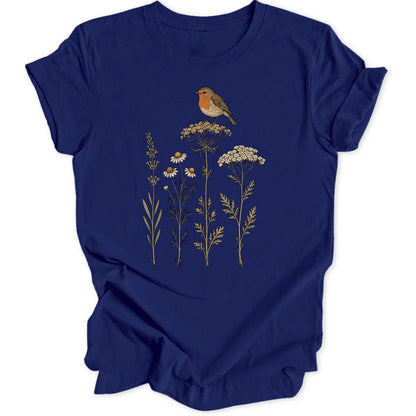 Wildflower Robin - Navy