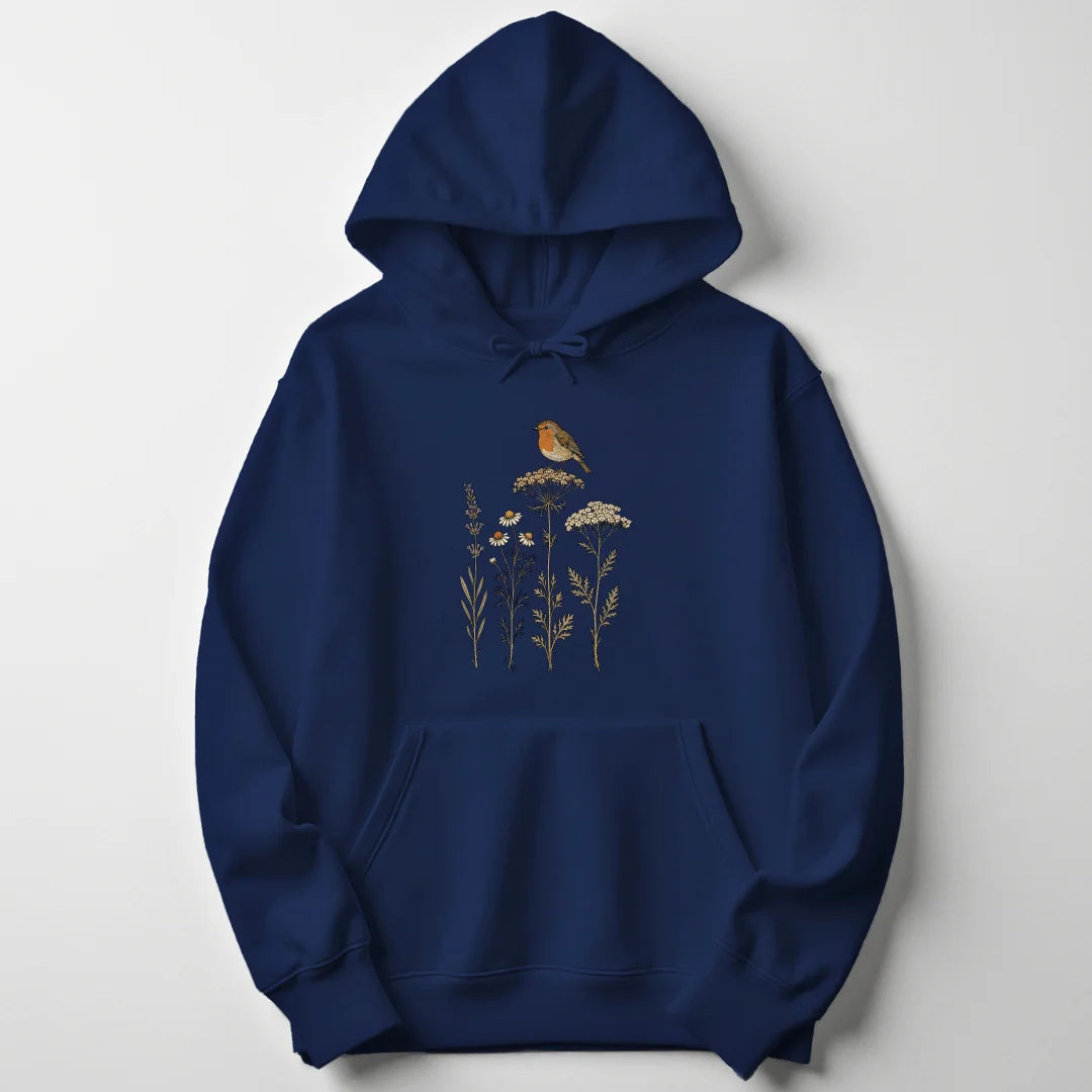 Wildflower Robin - Navy