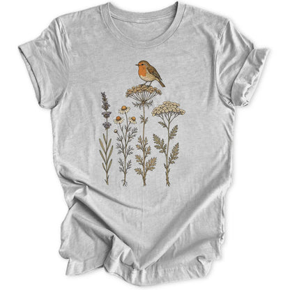 Wildflower Robin - Sport Grey