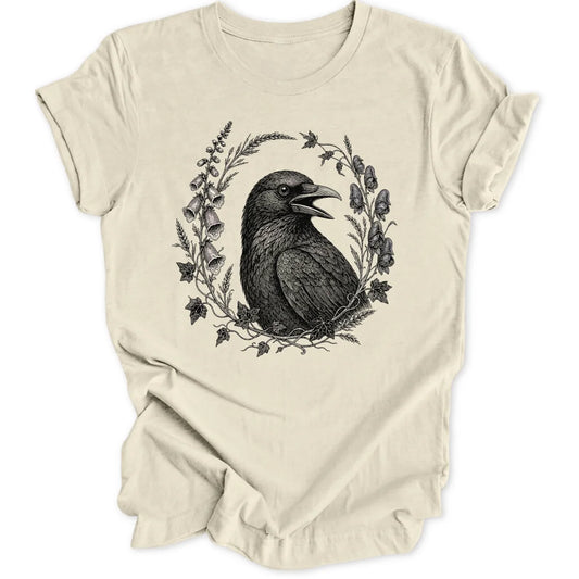 Floral Raven - Natural