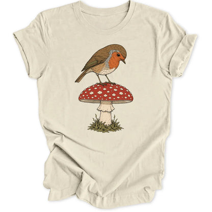 Robin on a Shroom - Natural