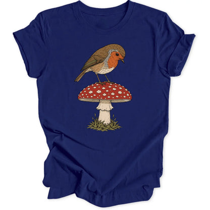 Robin on a Shroom - Navy