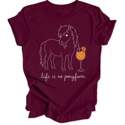 Pony Cocktail - Maroon