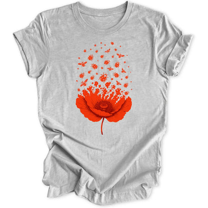 Poppy Ladybugs - Sport Grey
