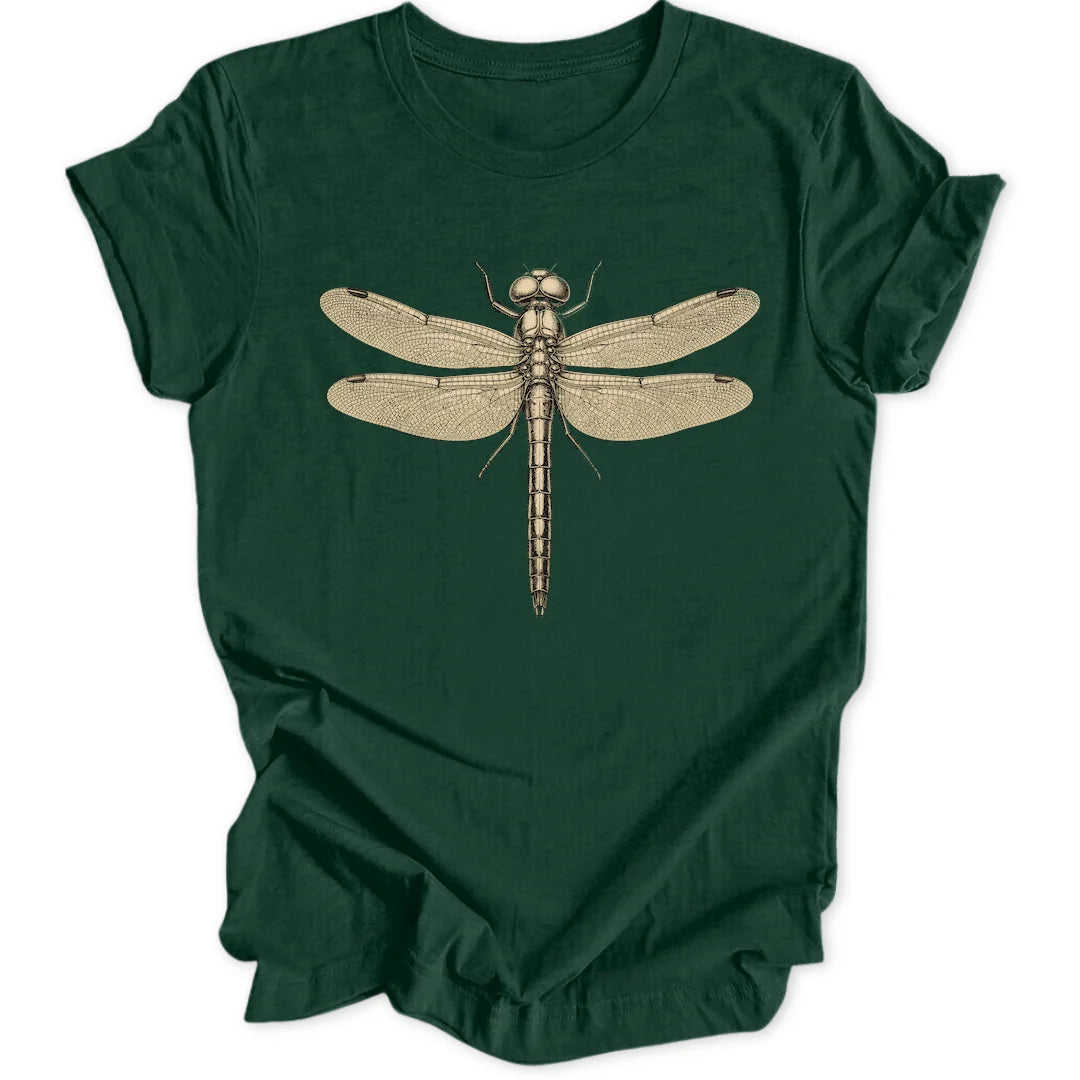 Vintage Dragonfly - Forest Green