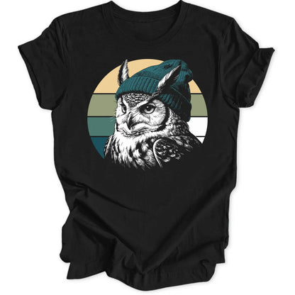 Retro Owl - Black