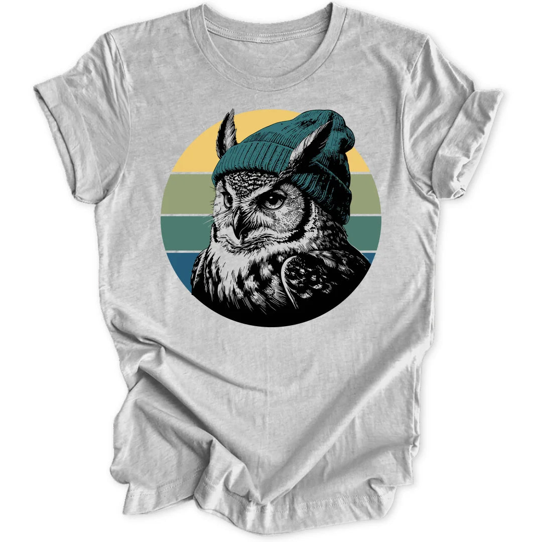Retro Owl - Sport Grey