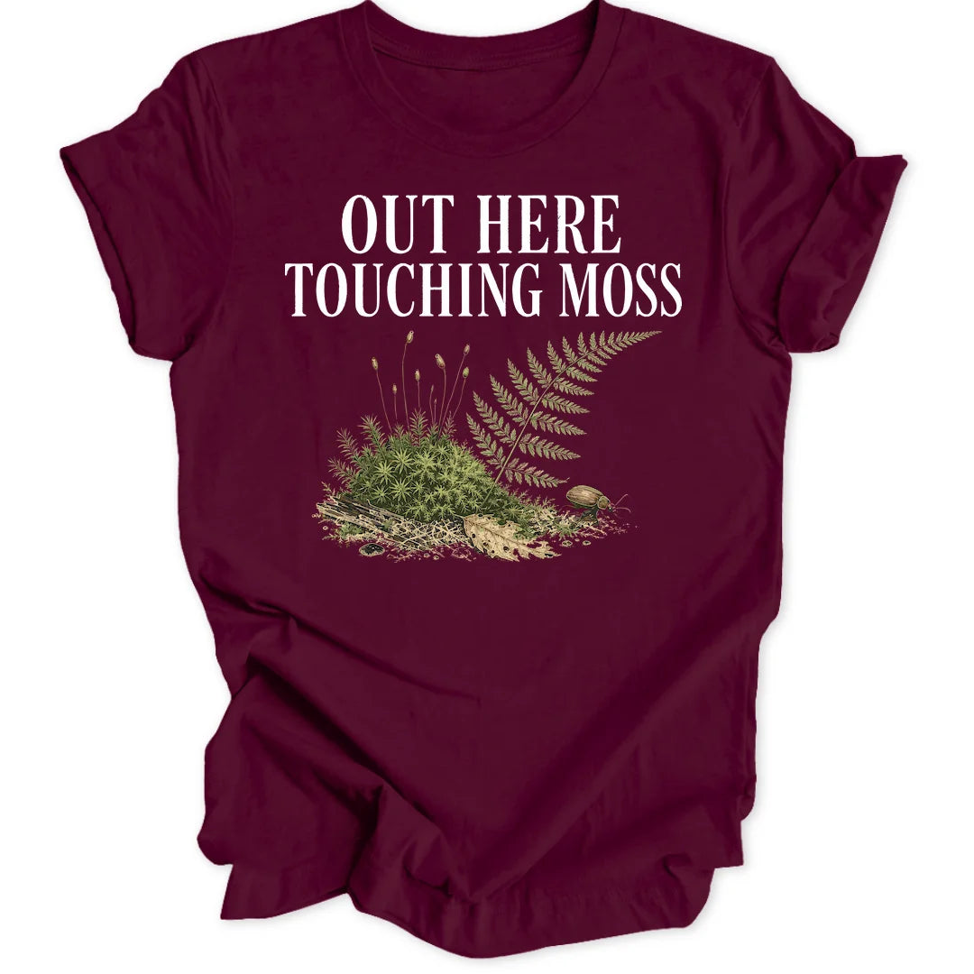 Touching Moss - Maroon