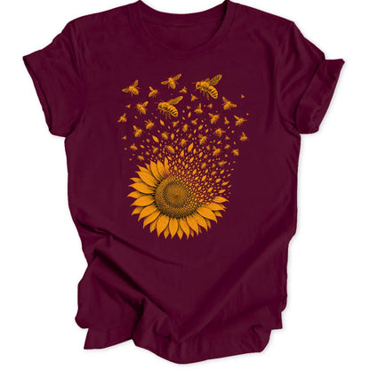 Sunflower Swarm - Maroon