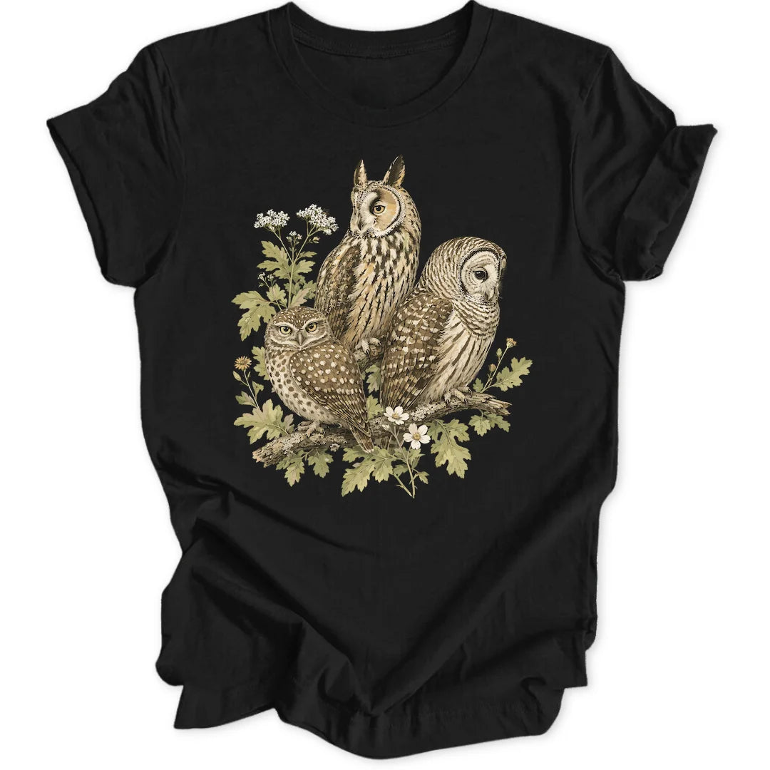 Owl Trio - Black