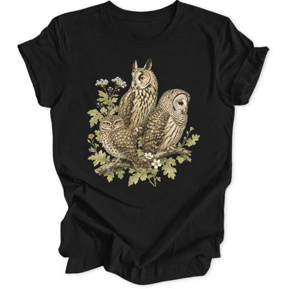 Owl Trio - Black