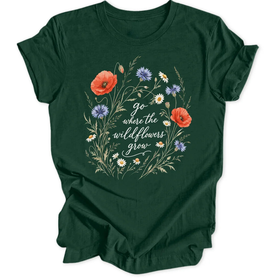 Wildflowers Grow - Forest Green