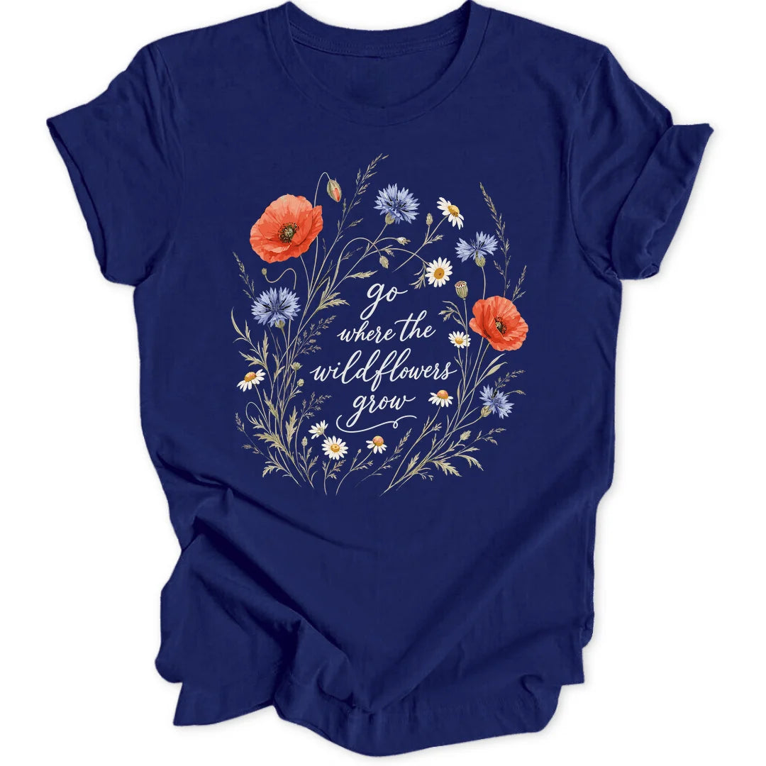 Wildflowers Grow - Navy