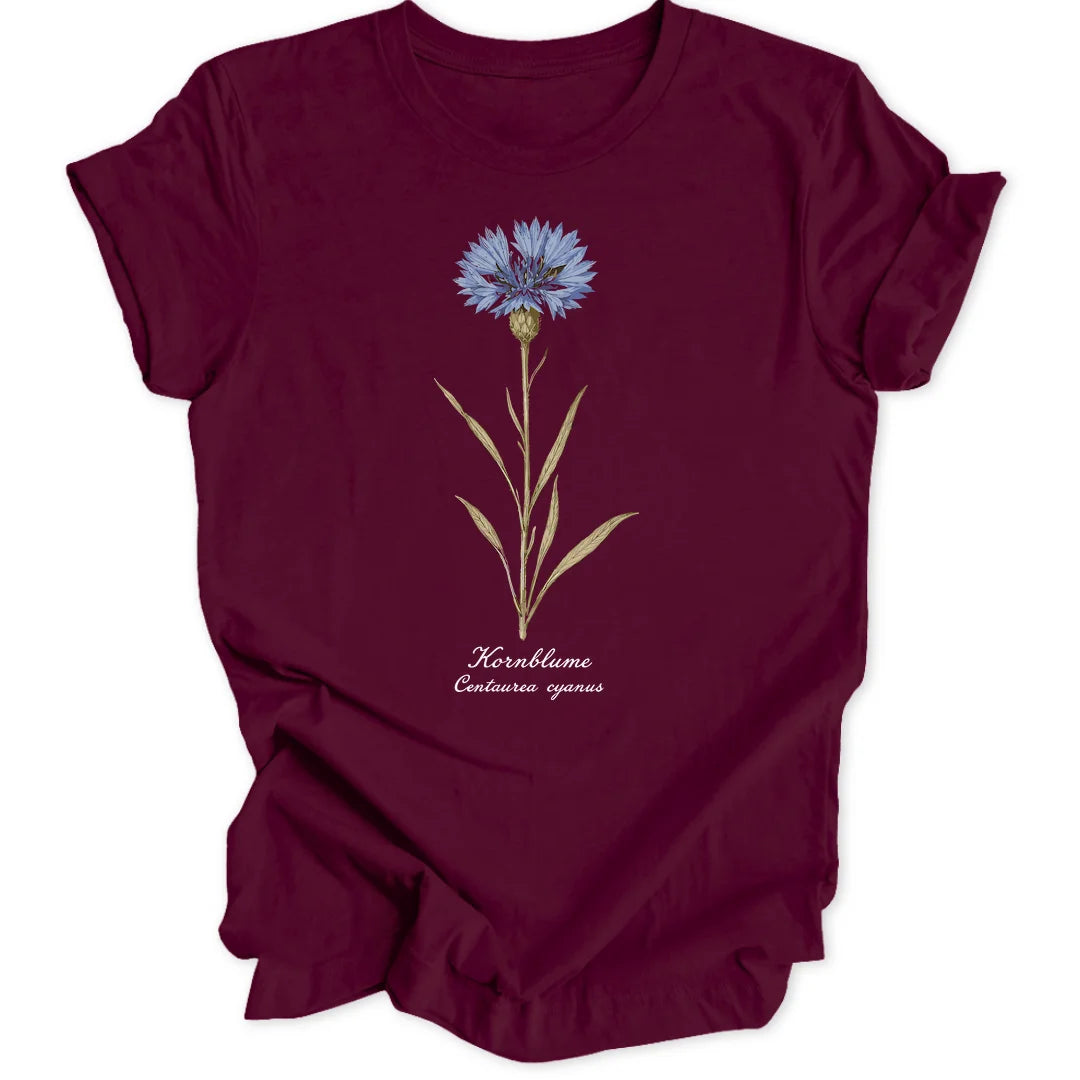 Cornflower Study - Maroon