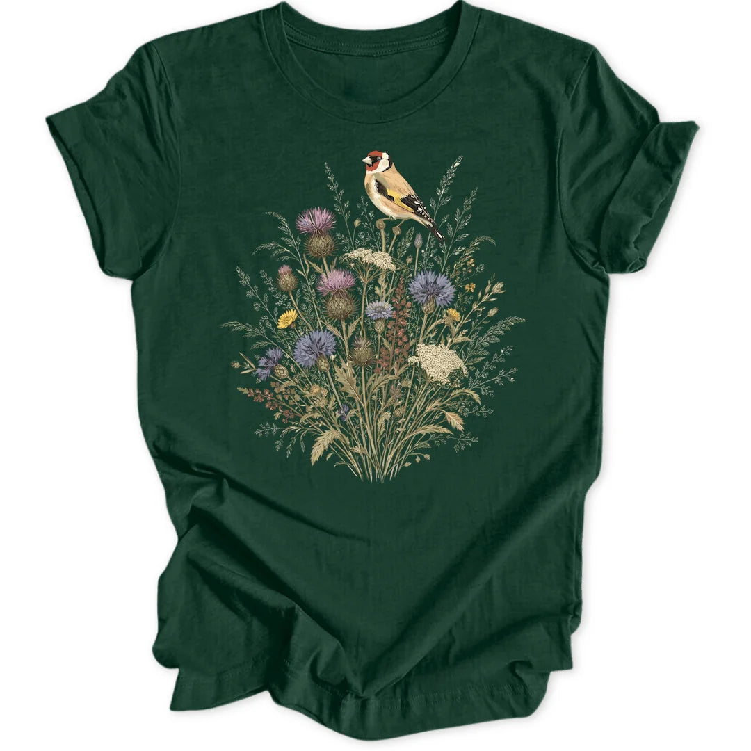 Goldfinch Bloom - Forest Green