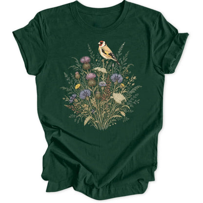Goldfinch Bloom - Forest Green