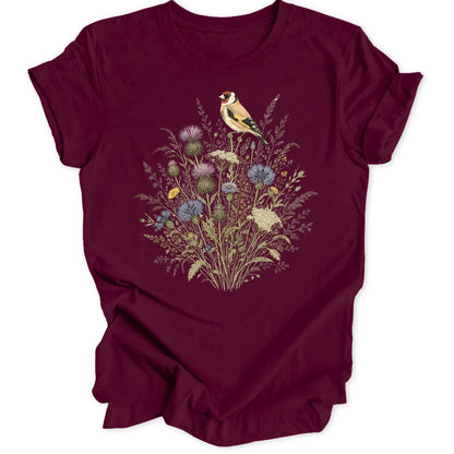 Goldfinch Bloom - Maroon