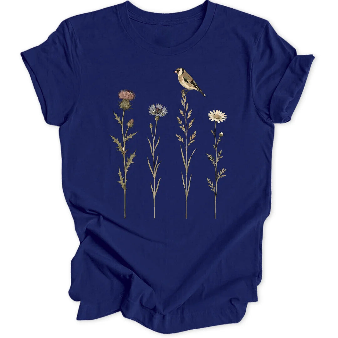 Goldfinch Stems - Navy