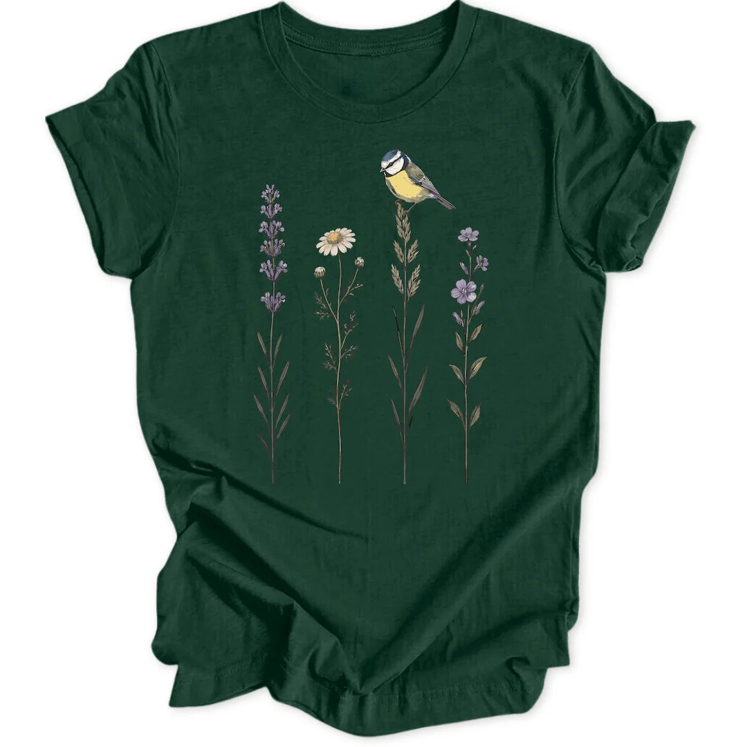 Bluetit Stems - Forest Green