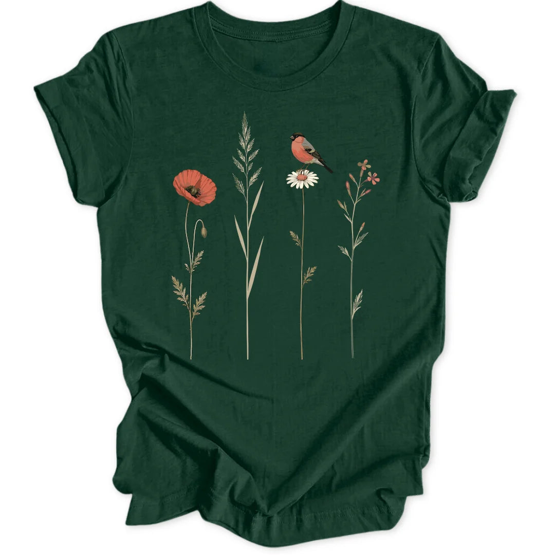 Bullfinch Stems - Forest Green