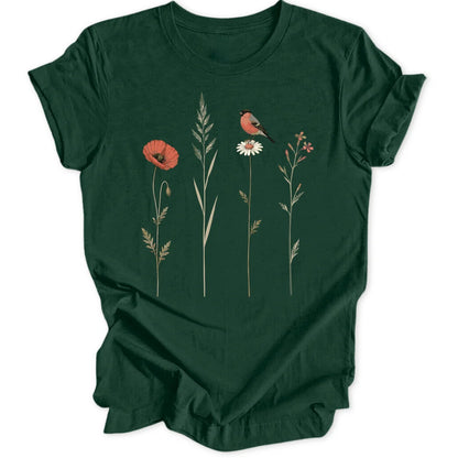 Bullfinch Stems - Forest Green