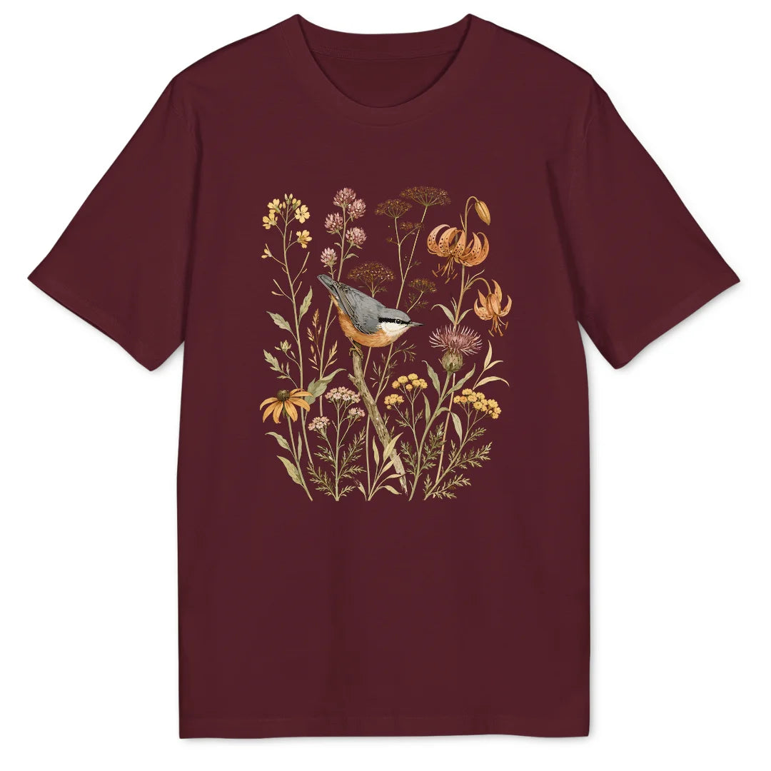 Nuthatch Stems - Burgundy
