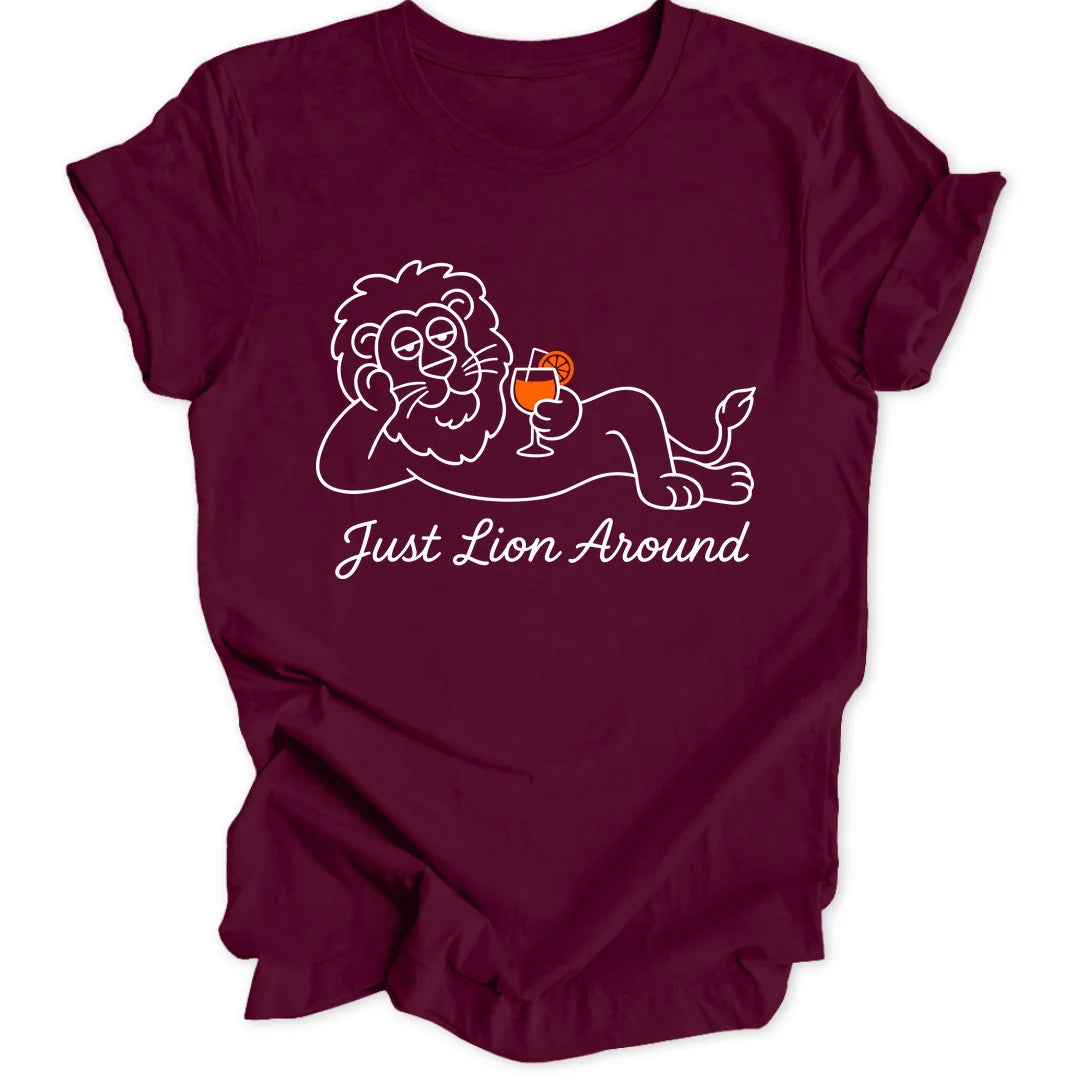 Just Lion Around - Maroon
