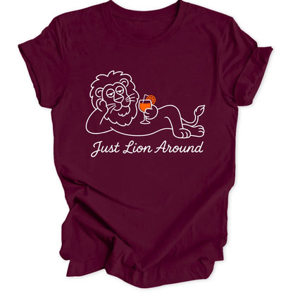 Just Lion Around - Maroon