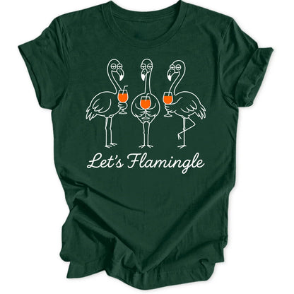 Lets Flamingle - Forest Green