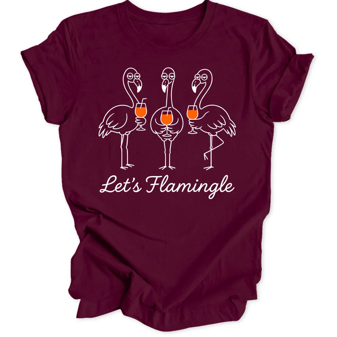 Lets Flamingle - Maroon