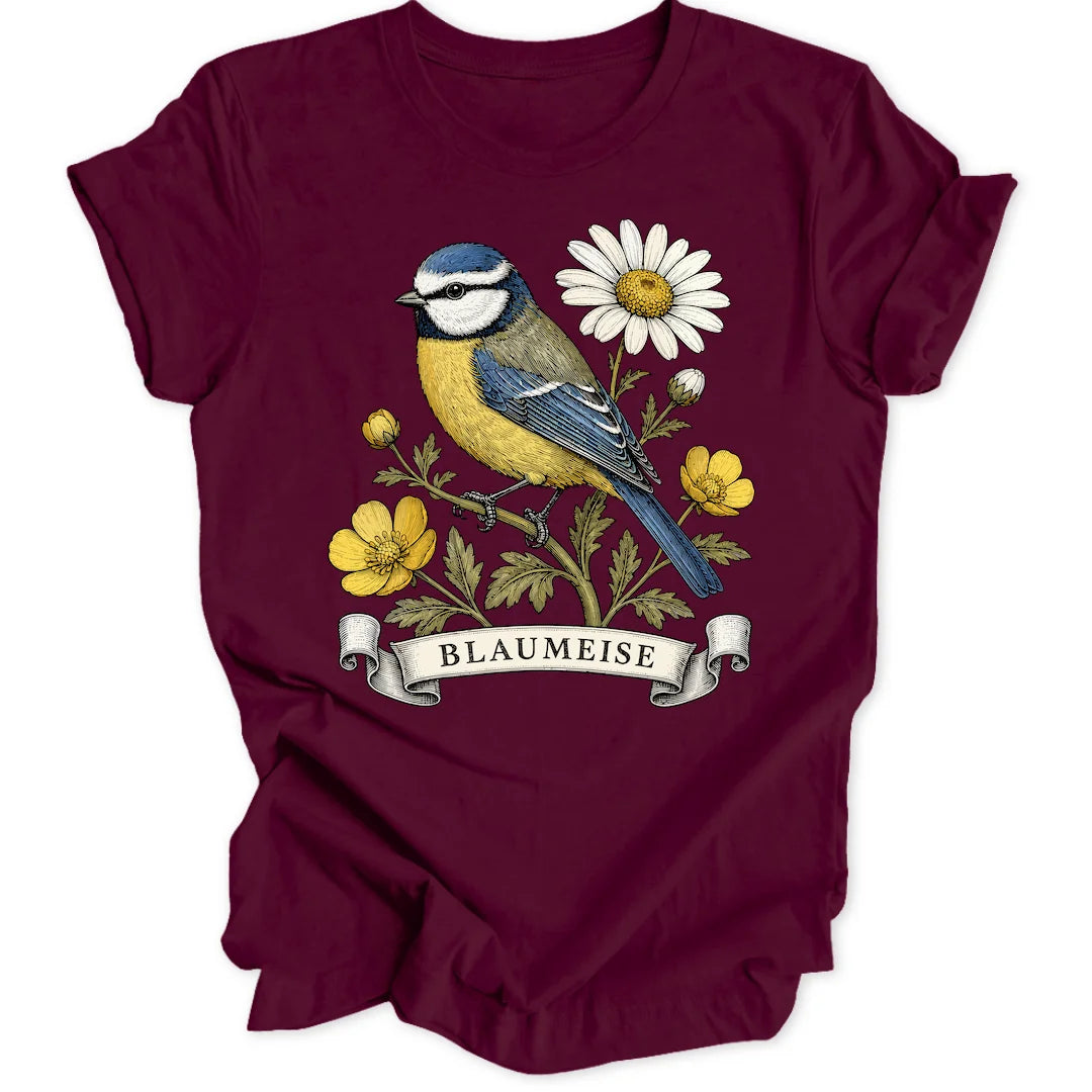 Blaumeise Plate - Maroon