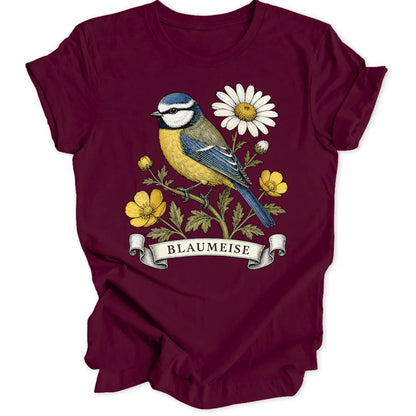 Blaumeise Plate - Maroon