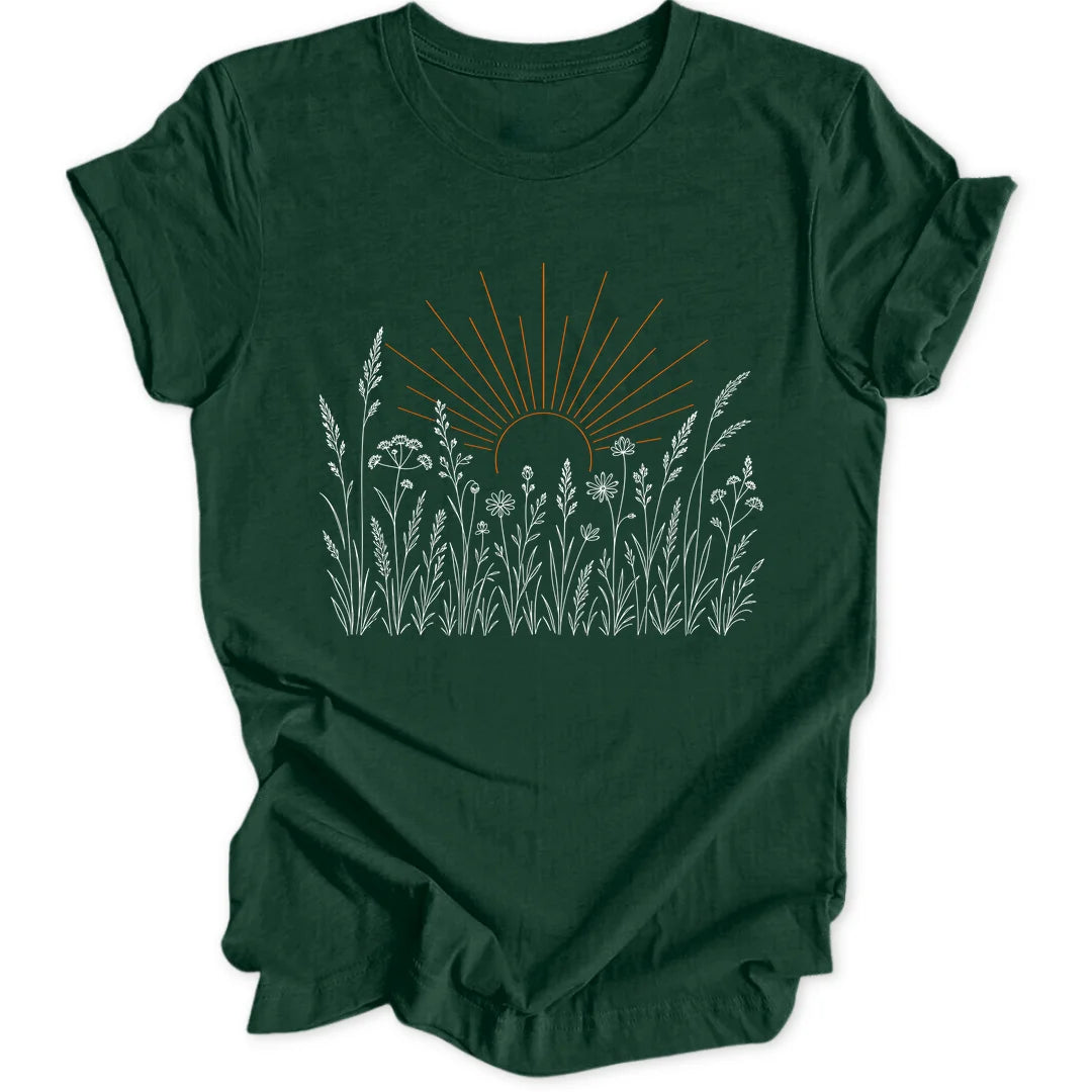 Meadow Sun - Forest Green