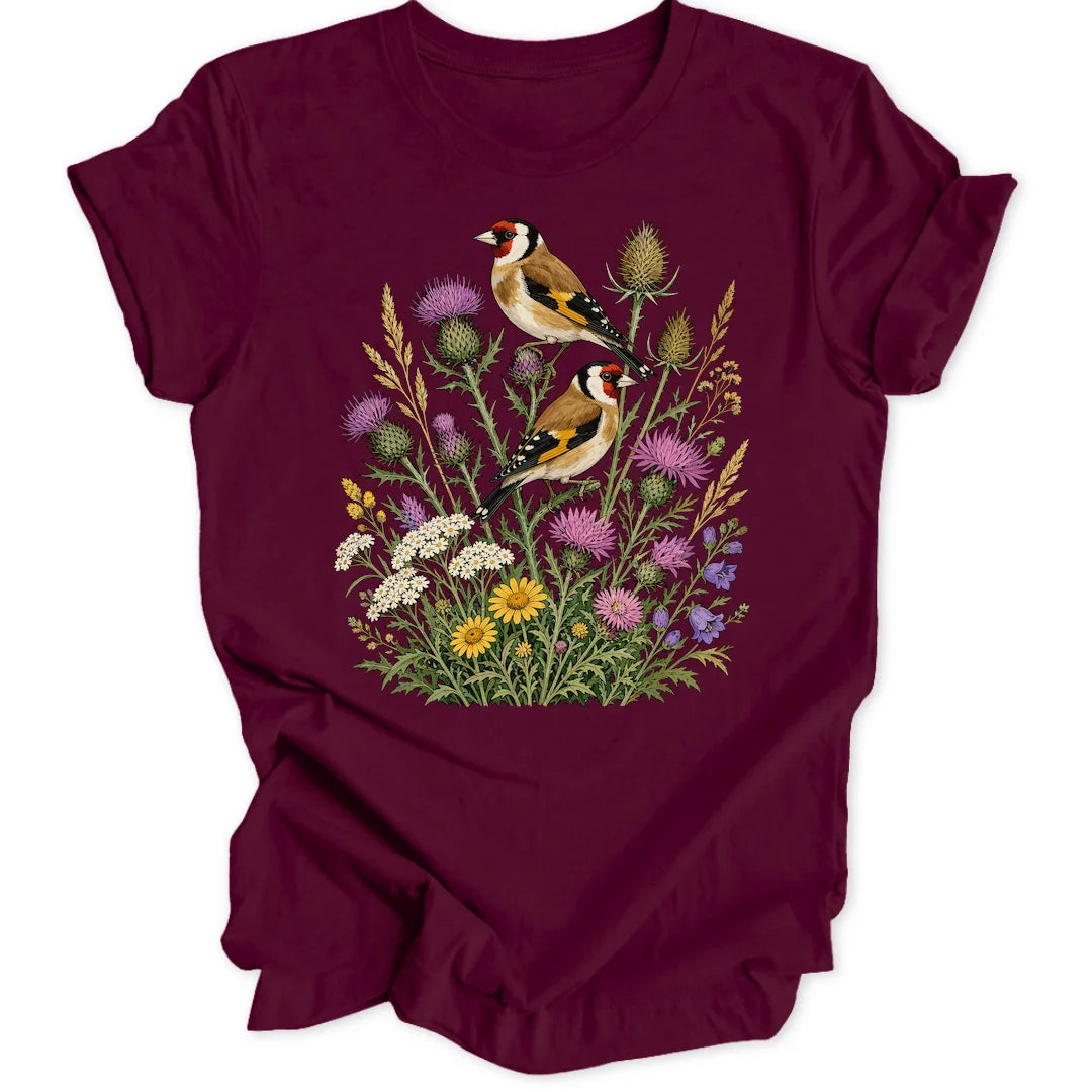 Goldfinch Duo - Maroon